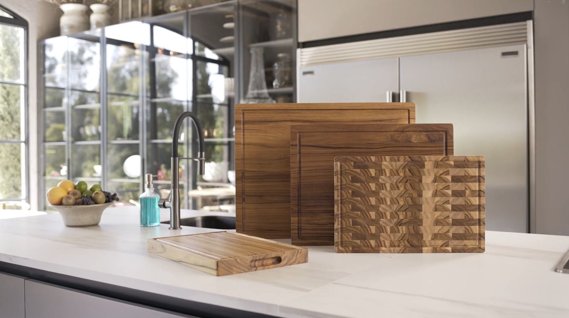 End Grain Butcher Block Chopping Board [3.8 cm Thick]. Made