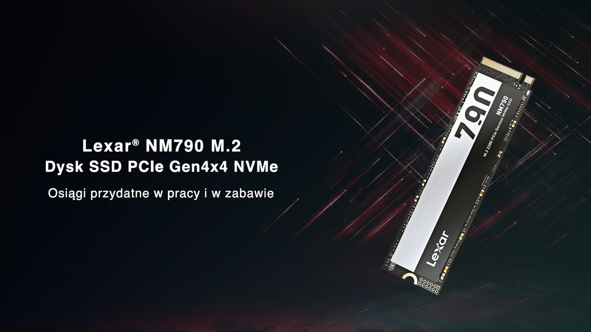 Lexar NM790 2TB Wewnętrzny Dyski SSD, M.2 2280 PCIe Gen4x4