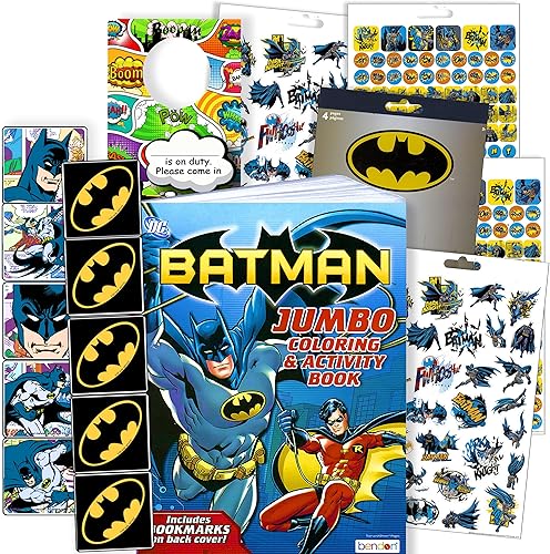 Miniatura 9 de Disney - Libros para colorear para niños con calcomanías, Batman y Superman (Batman).