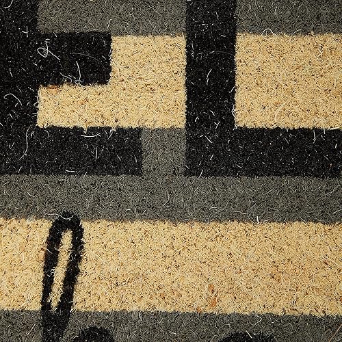 Miniatura 4 de DII Tapete de bienvenida hecho de fibra de coco natural para interiores y exteriores, 18 x 30