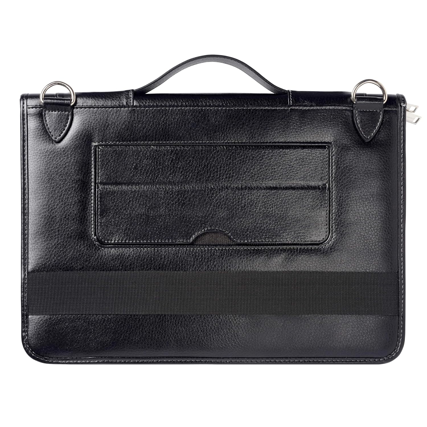 Broonel Black Leather Laptop Messenger Case - Compatible with Samsung Galaxy Book5 Pro 360 16" 2 in 1 Laptop - Image 5