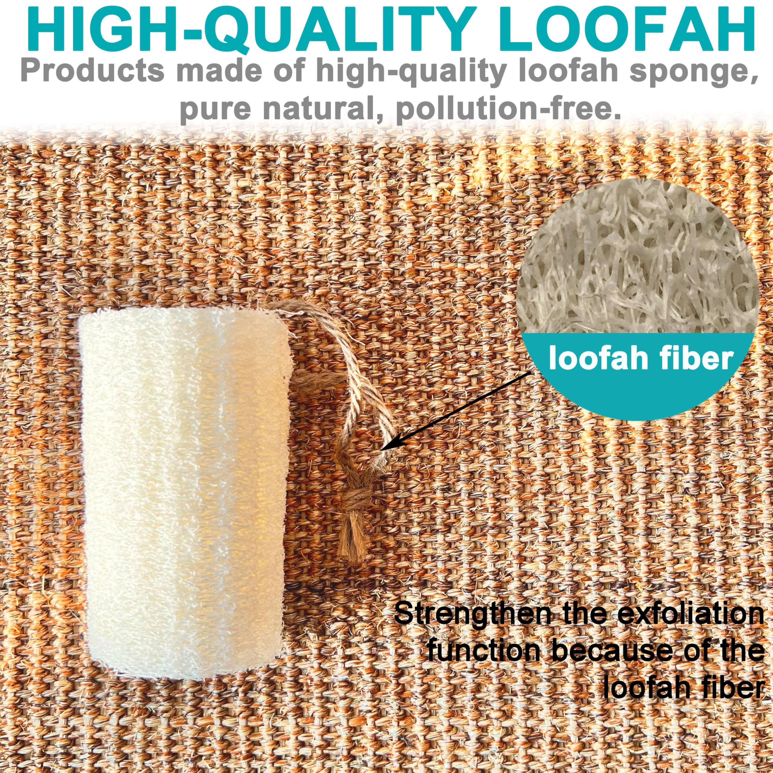 Mr.Cui'shop 24 Stück 10,2 cm 100 % natürlicher Peeling-Luffa-Badeschwamm, ideal für Hautpflege in der Badewanne, Spa oder Dusche, Tiefenreinigung und Belebung Ihrer Haut, entfernt abgestorbene