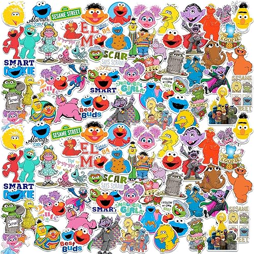 Paquete de calcomanías de calle sésamo de vinilo troquelado grande de lujo paquete variado de calcomanías para laptop botella de agua álbumes de Paquete de calcomanías de calle sésamo de vinilo troquelado grande de lujo paquete variado de calcomanías para laptop botella de agua álbumes de