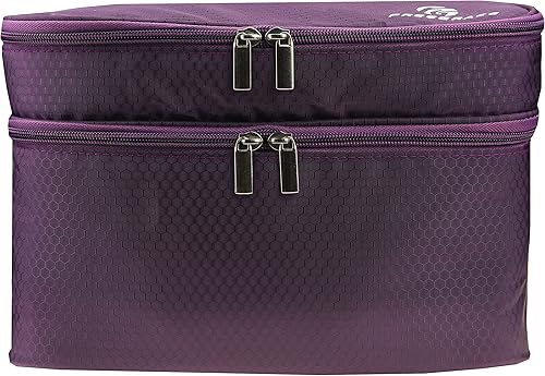 Miniatura 5 de Bolsa organizadora de viaje para ropa interior, bolsa grande de almacenamiento de doble capa, se adapta a brasieres grandes, calcetines, ropa