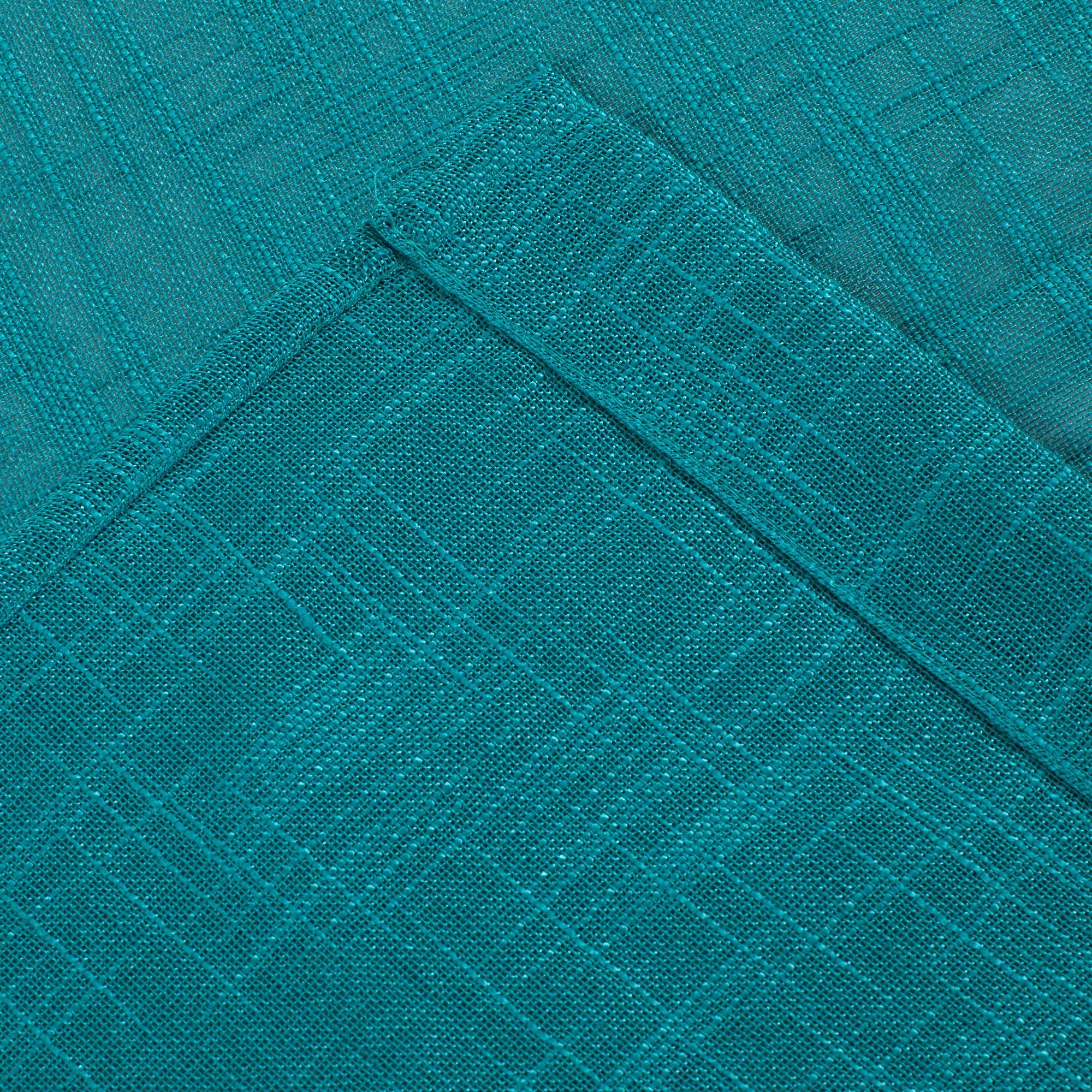 DiamondHome Natural Linen Textured Semi Sheer Light Reducing Window Curtain Valance (1 Valance 18