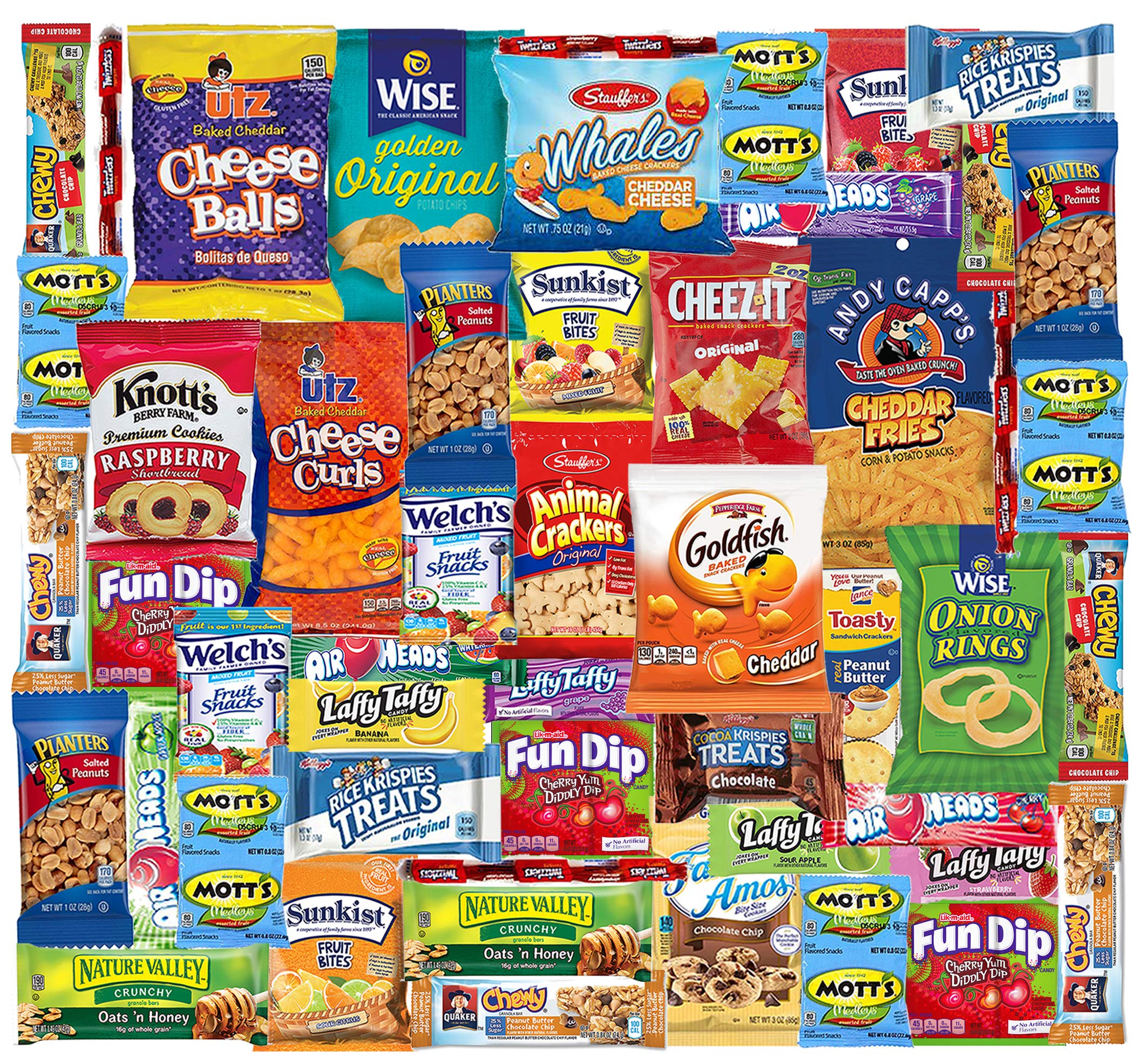 Snack Box Variety Pack (48 Count) Ultimate Sampler Mixed Box, Cookies