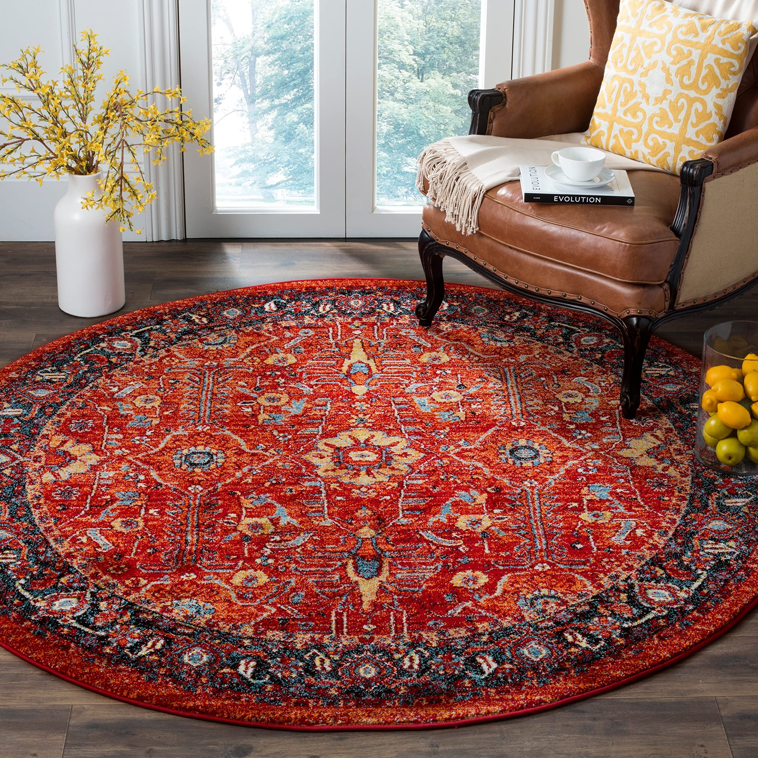 87.5×179 “Orange Flamingo” ViNTAGE RUG Amazon.com: SAFAVIEH Vintage Hamadan Collection Area Rug - 9' x 12