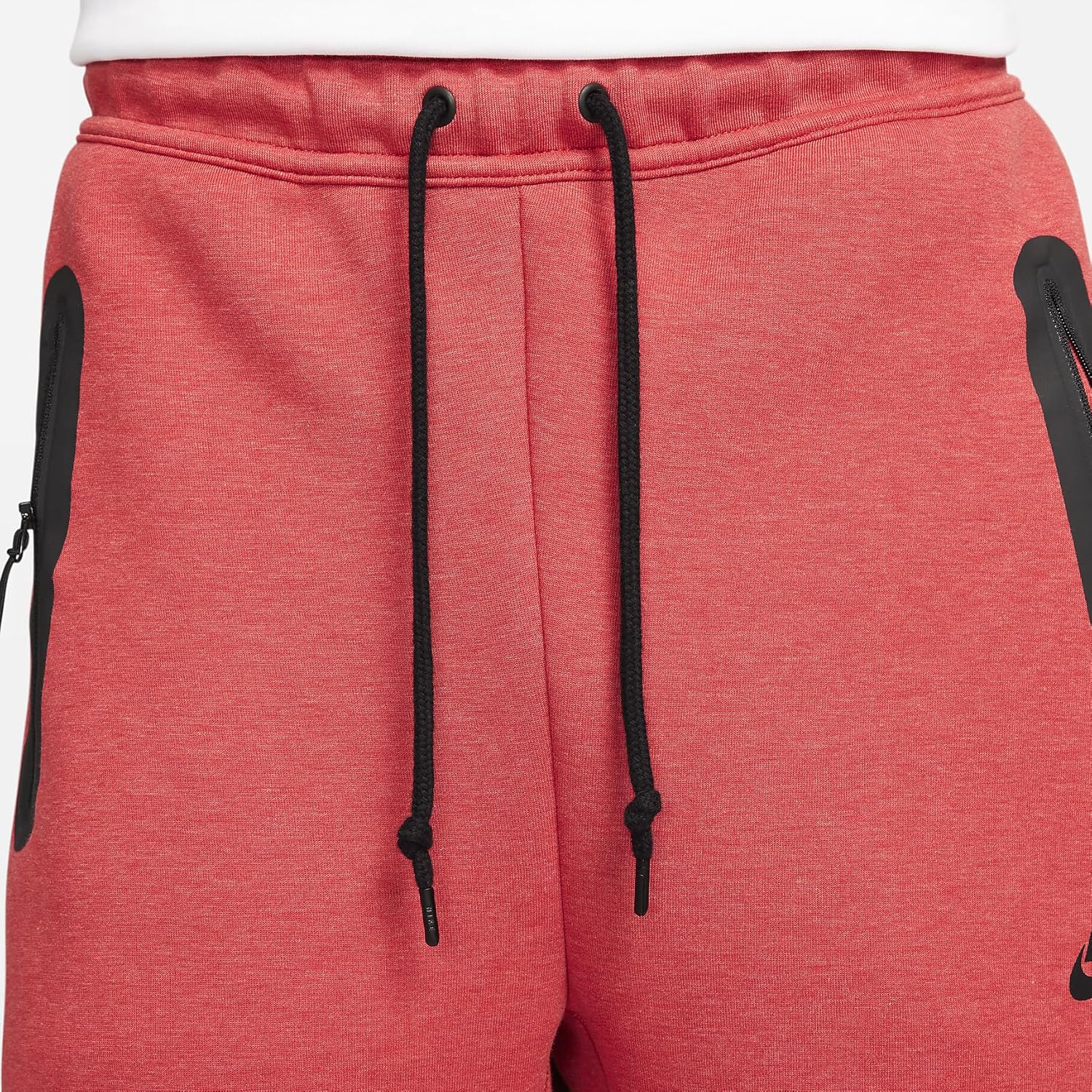 Nike Sportswear Tech Fleece Men's Open-Hem Sweatpants (Light University Red Heather/Black, FB8012-672) Size X-Small