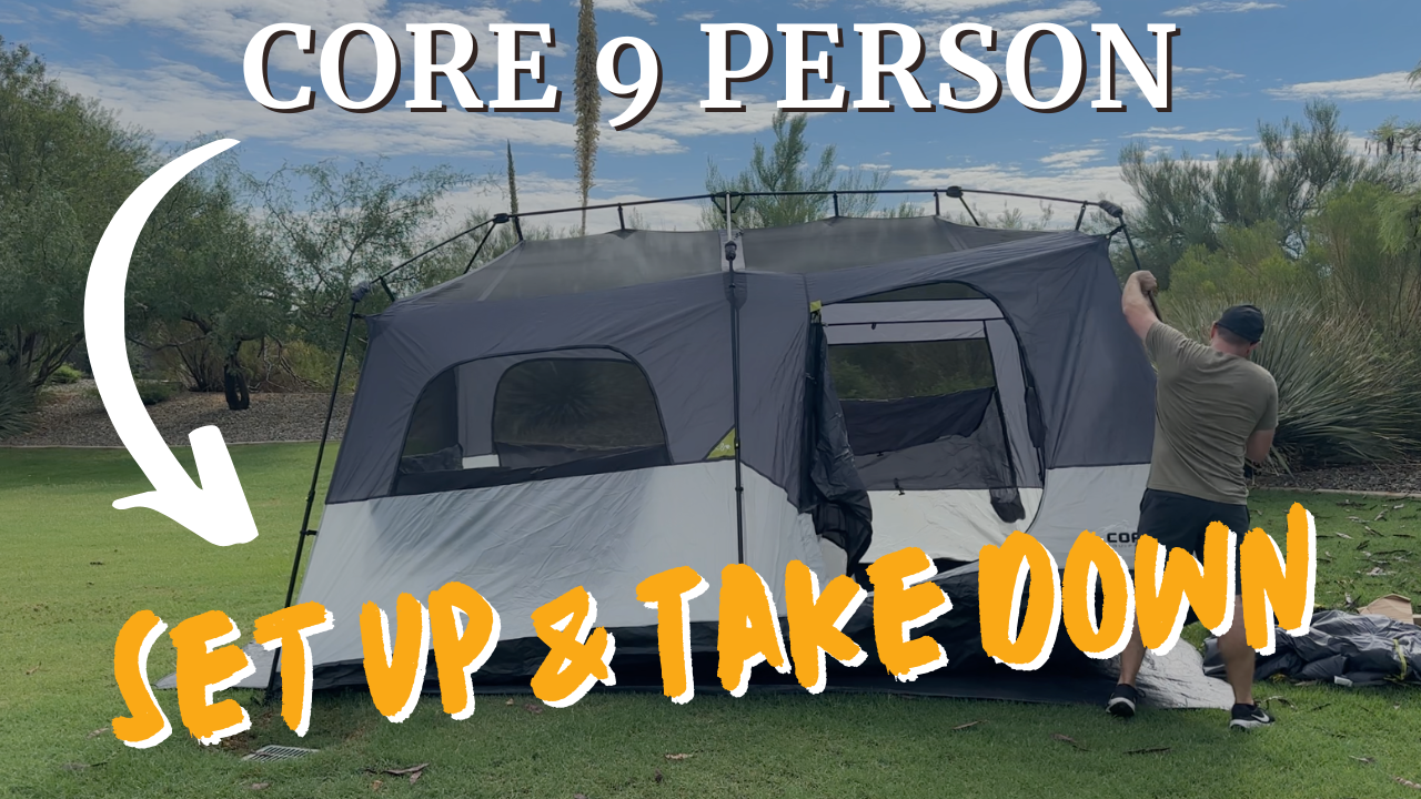 Watch How to Set Up & Take Down the CORE 9 Person Instant Tent on Amazon Live