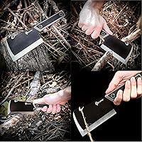 Vista 8 de Reapr 11016 Versa Cleavr, cuchillo de carnicero para cortar carne, cuchillo de cuchilla para verduras, hacha táctica, cuchillo de supervivencia