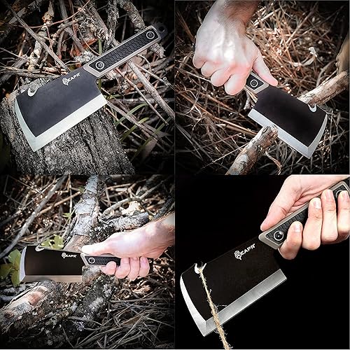 Miniatura 8 de Reapr 11016 Versa Cleavr, cuchillo de carnicero para cortar carne, cuchillo de cuchilla para verduras, hacha táctica, cuchillo de supervivencia con