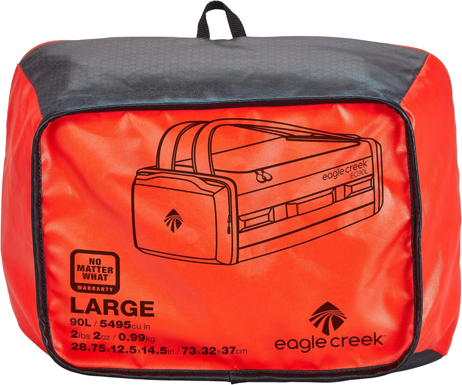 Hоlіdау Dеаlѕ 🛒 Eagle Creek Unisex Cargo Hauler Duffel 90L, Flame/Asphalt, 90 L