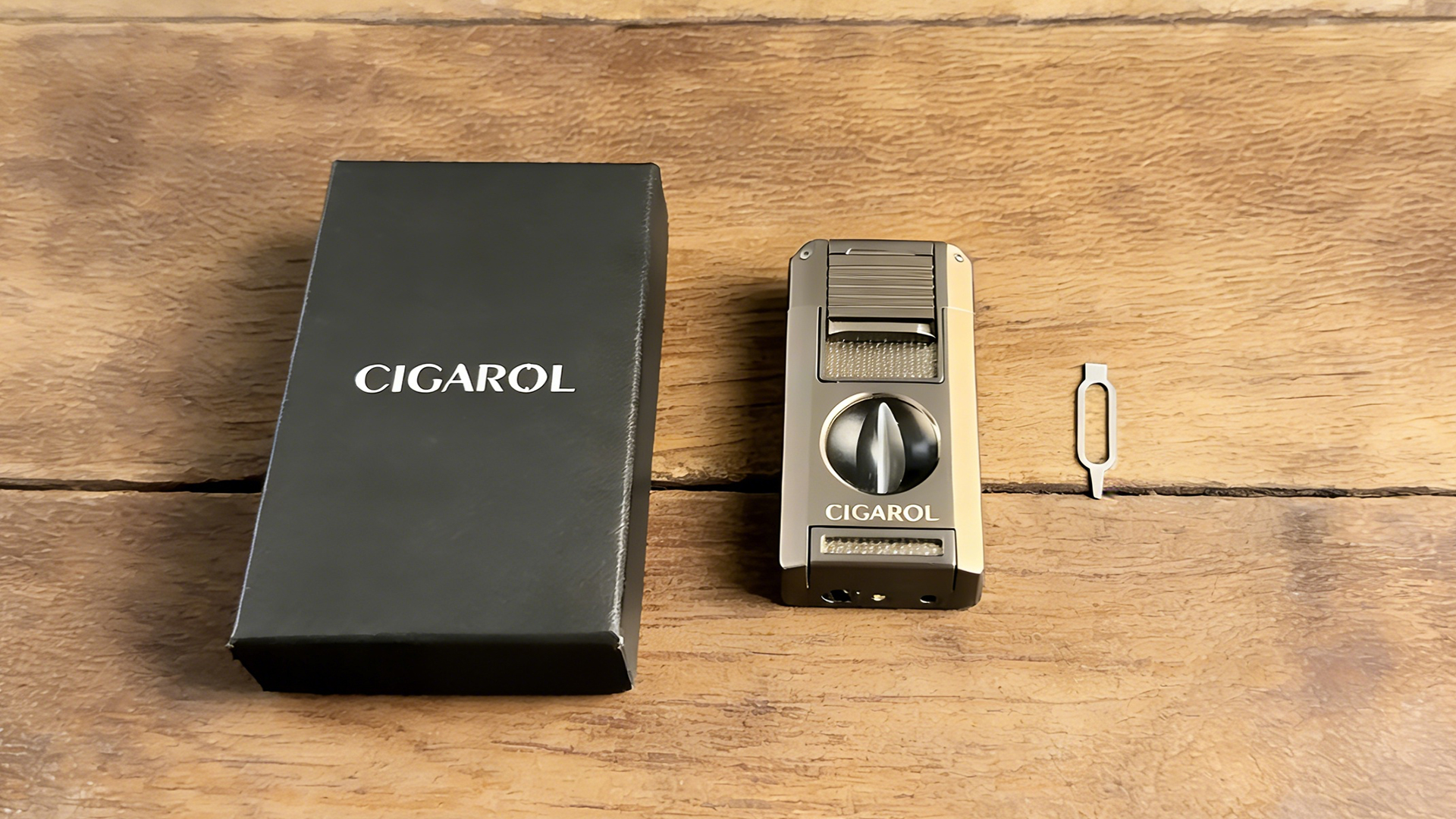 Encendedor de Mecha para Cigarro 5 en 1 Dorado miniatura 7