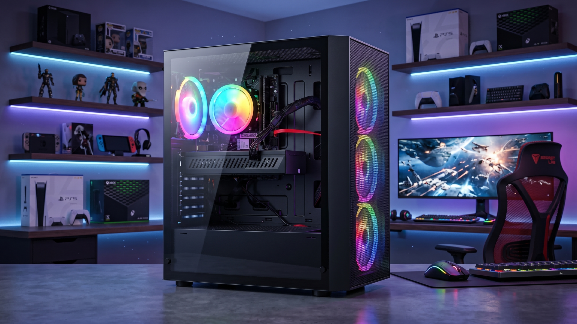 Amazon.com: STGAubron Gaming PC Computer Desktop, Radeon RX 580 8G