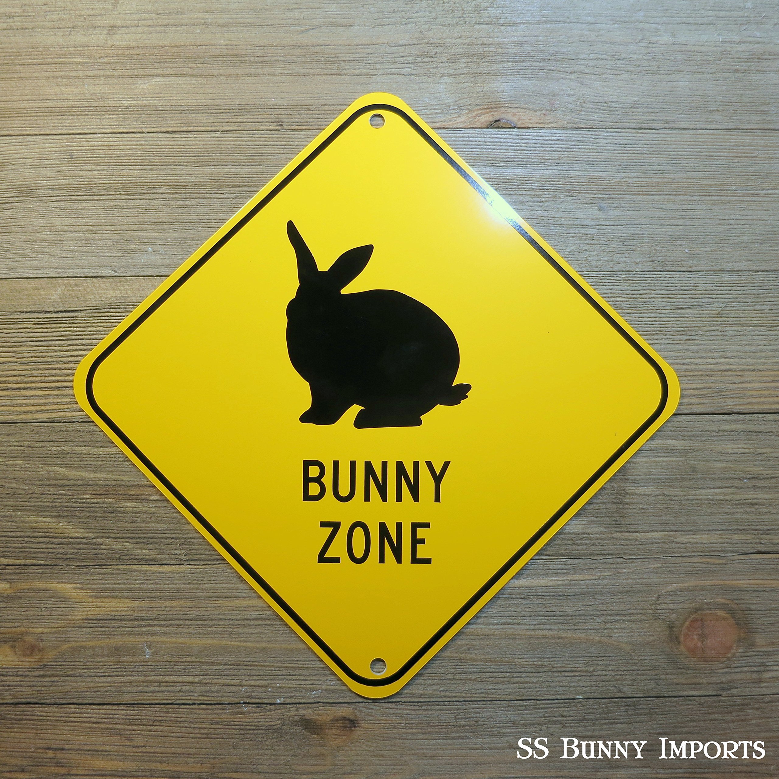 Amazon.com: Rex Bunny Zone; pet rabbit novelty sign, aluminum, 6