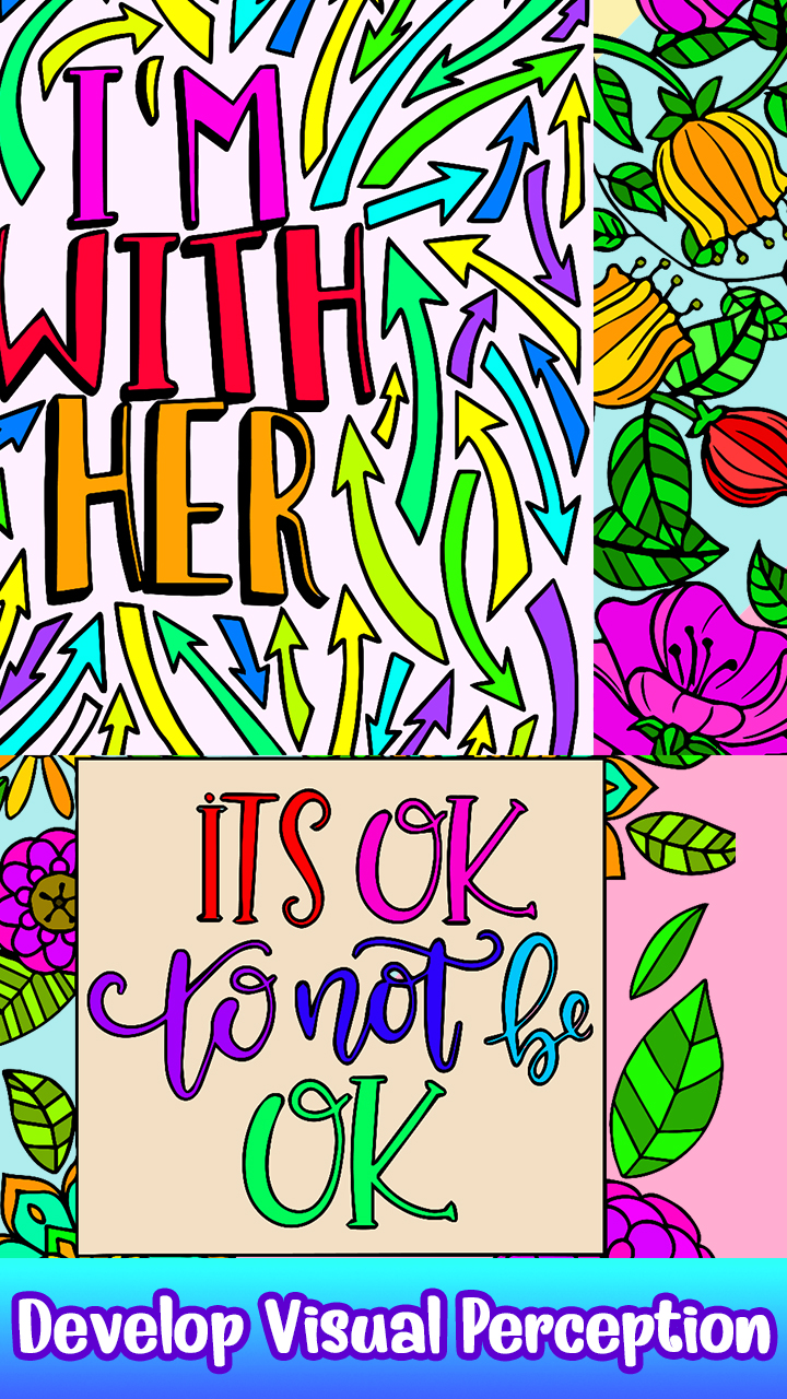 Girls Motivational Quotes Color By Number - Inspirational Adult ...