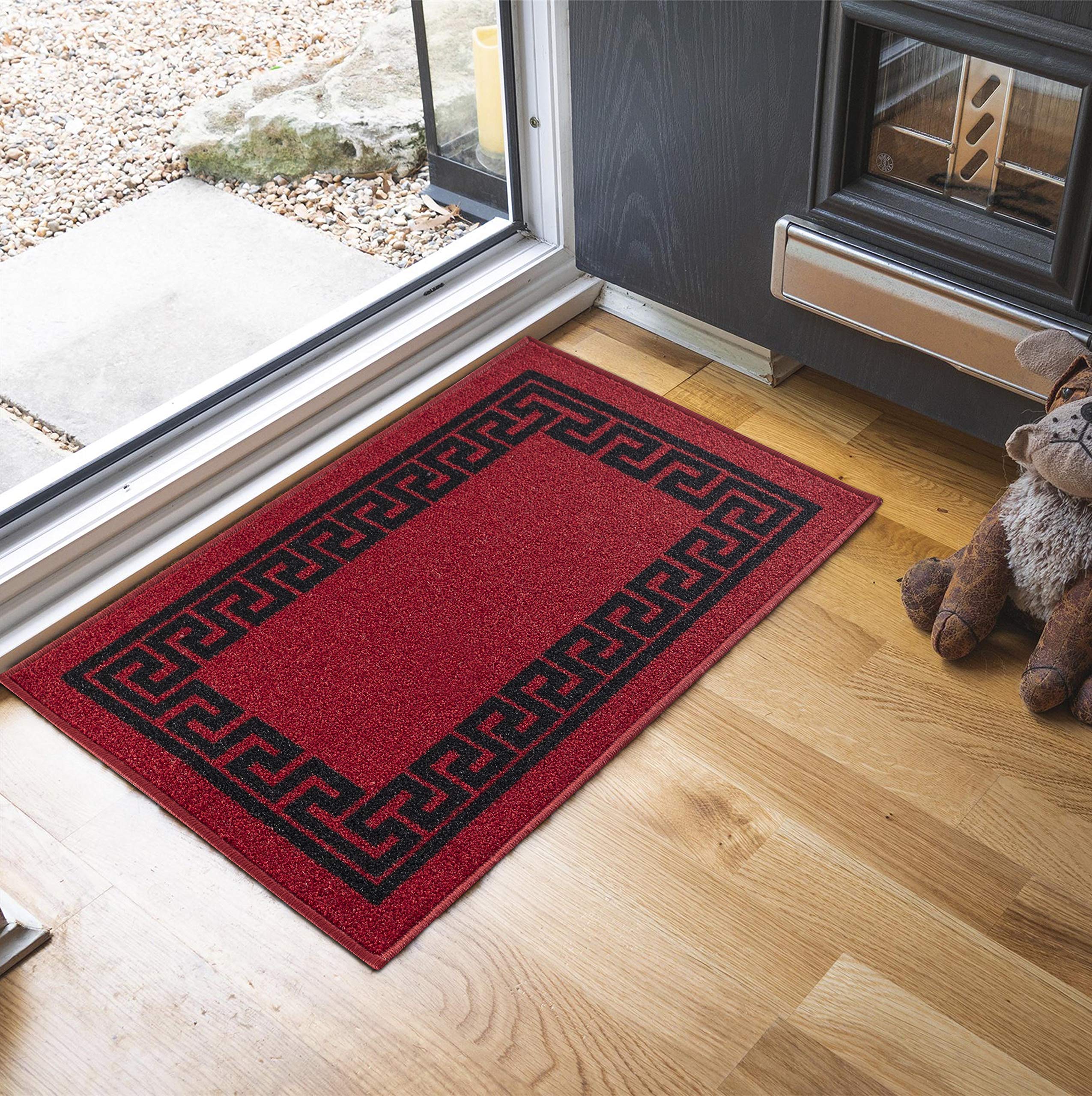 Washable Door Mat Kitchen Mats Non Slip Geometrical Design Hall Runner- Indoor Door Mat - Hallway-Passage Corridor Doormats - Floor Mat — view 141