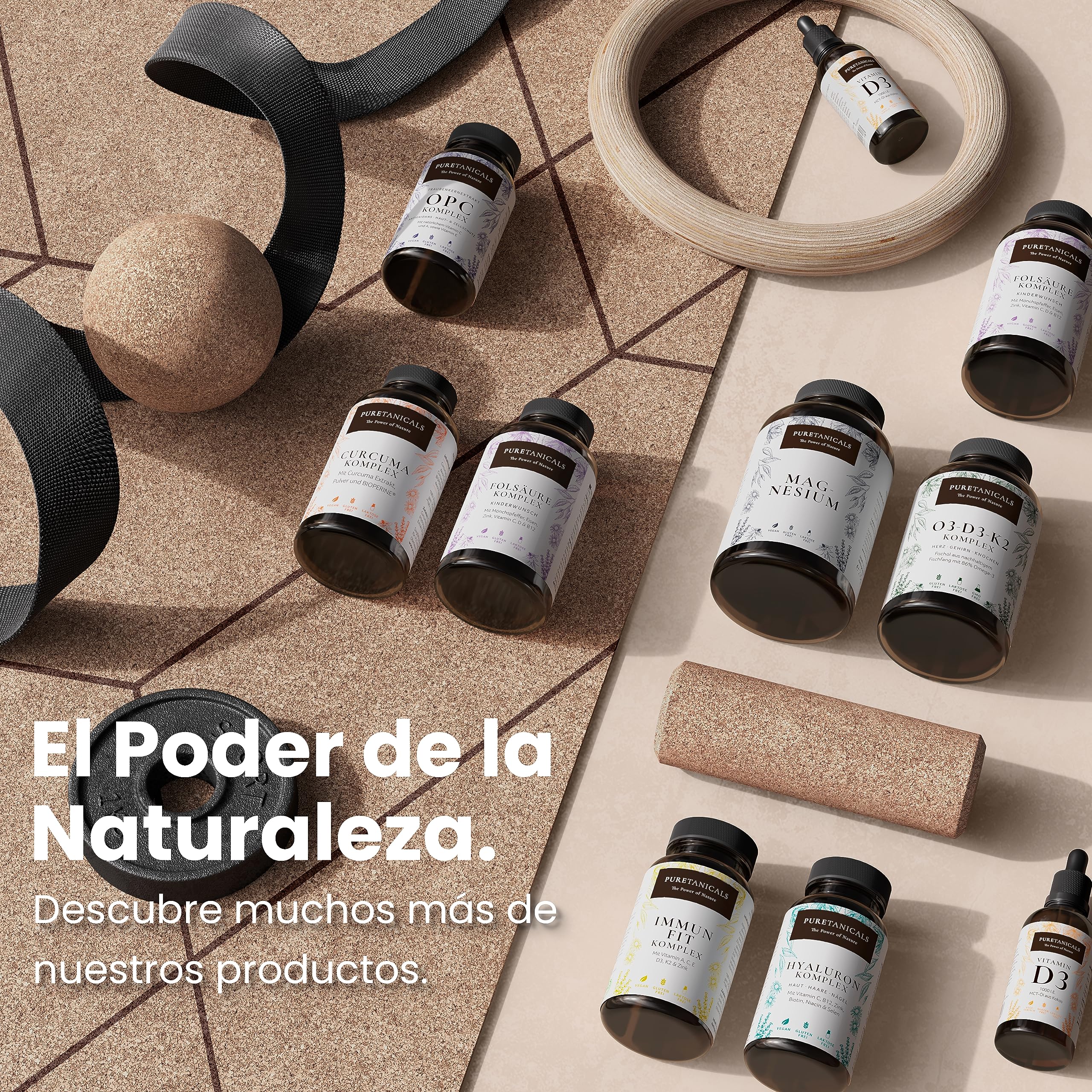 Cápsulas de Ácido Hialurónico Altas Dosis Analizado en Laboratorios - 350mg puro + Vitamina C B12 Zinc Biotina Niacina Selenio | Antiedad Piel Cabello | Vegano sin Estearato de Magnesio