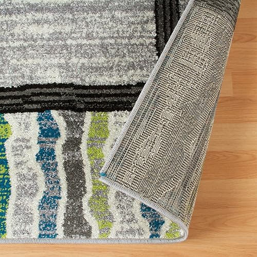 Miniatura 10 de Superior Arete Collection Alfombra de área de 0.236in de altura de pelo con respaldo de yute, alfombras asequibles y contemporáneas, diseño de