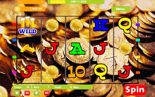 Stack Full of Gold Nugget Lucky Jackpot Progressive Vegas Casino Slot Machine Poker Machine Slots Fr