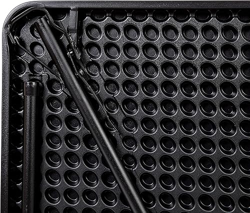 Miniatura 10 de Flash Furniture Dunham Mesa Cuadrada de Plástico Plegable para Eventos de 2.83 Pies con Asa de Transporte, Mesa de Banquete Portátil Bi-Fold para