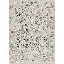 BoutiqueRugs Turkey Traditional Area Rug - Charcoal, Medium Gray, Peach - 7'10" x 10'2"