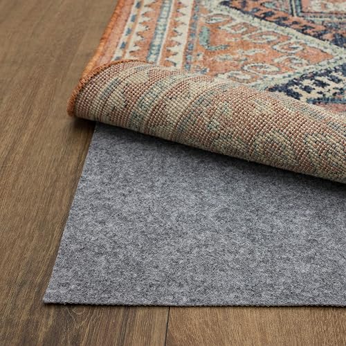 Mohawk Home 2’ x 8’ Non Slip Grip Rug Pad 1/8' Low Profile Felt Cushion + Rubber Gripper, Great for High Traffic Areas -