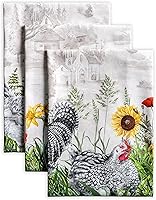 Vista 82 de Maison d' Hermine - Juego de 3 toallas cocina 100 % algodón, suaves, paños multiusos de barra y platos para regalar, cenas, fiestas bufé