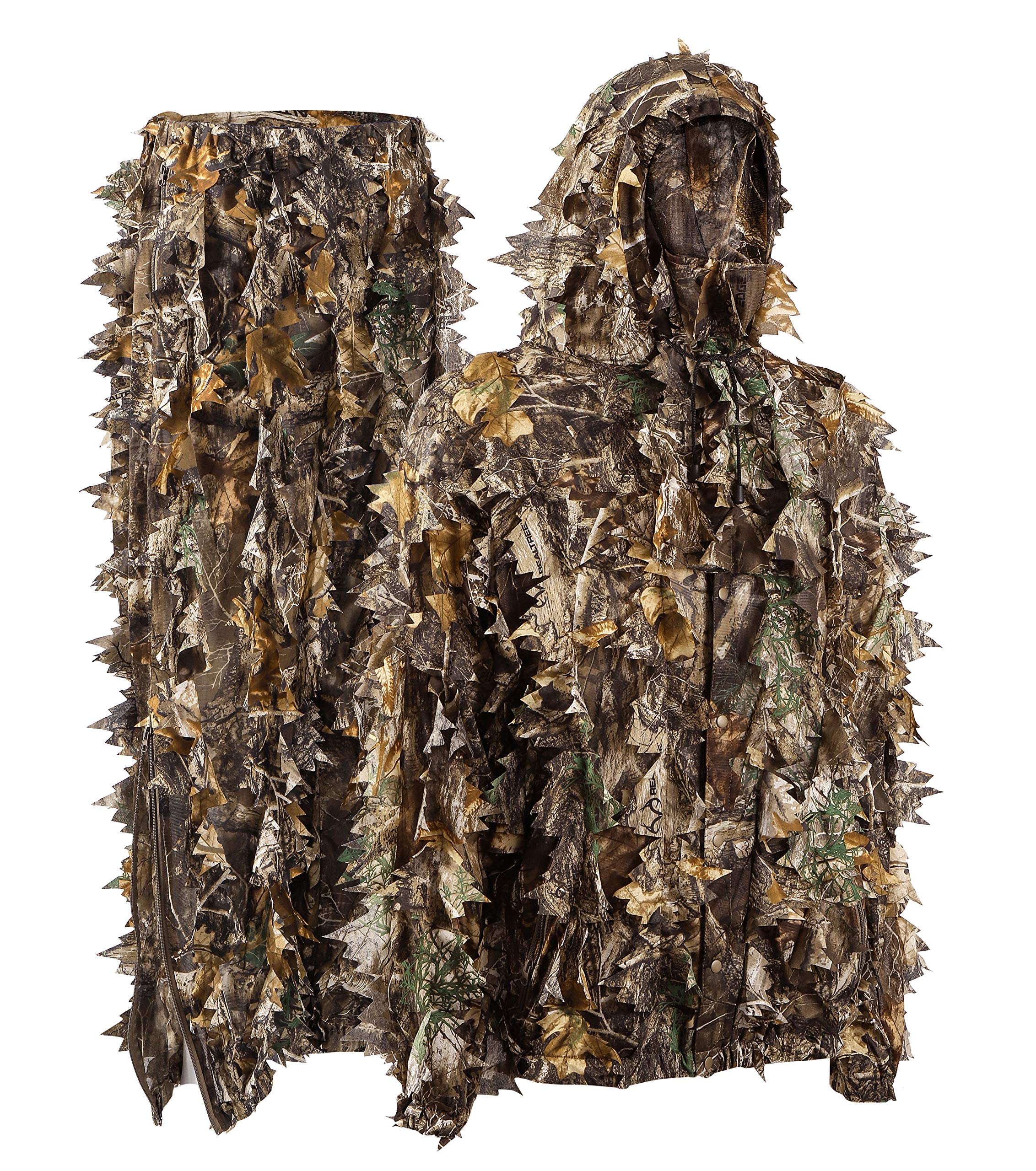 Leafy Suit - Hunting Gear Suit for Men, Camo Breathable Jacket, Hunting Accessories, Mossy Oak Country DNA Pattern