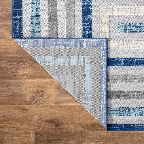 Miniatura 6 de Abani Hampton Collection - Alfombra de área, diseño multicolor azul, 4 x 6 pies, para sala de estar, dormitorio y oficina