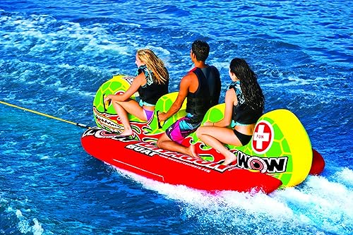 Miniatura 6 de WOW Sports Dragon Boat Cockpit 1, 2 o 3 personas, tubo inflable remolcable para canotaje, 13-1060
