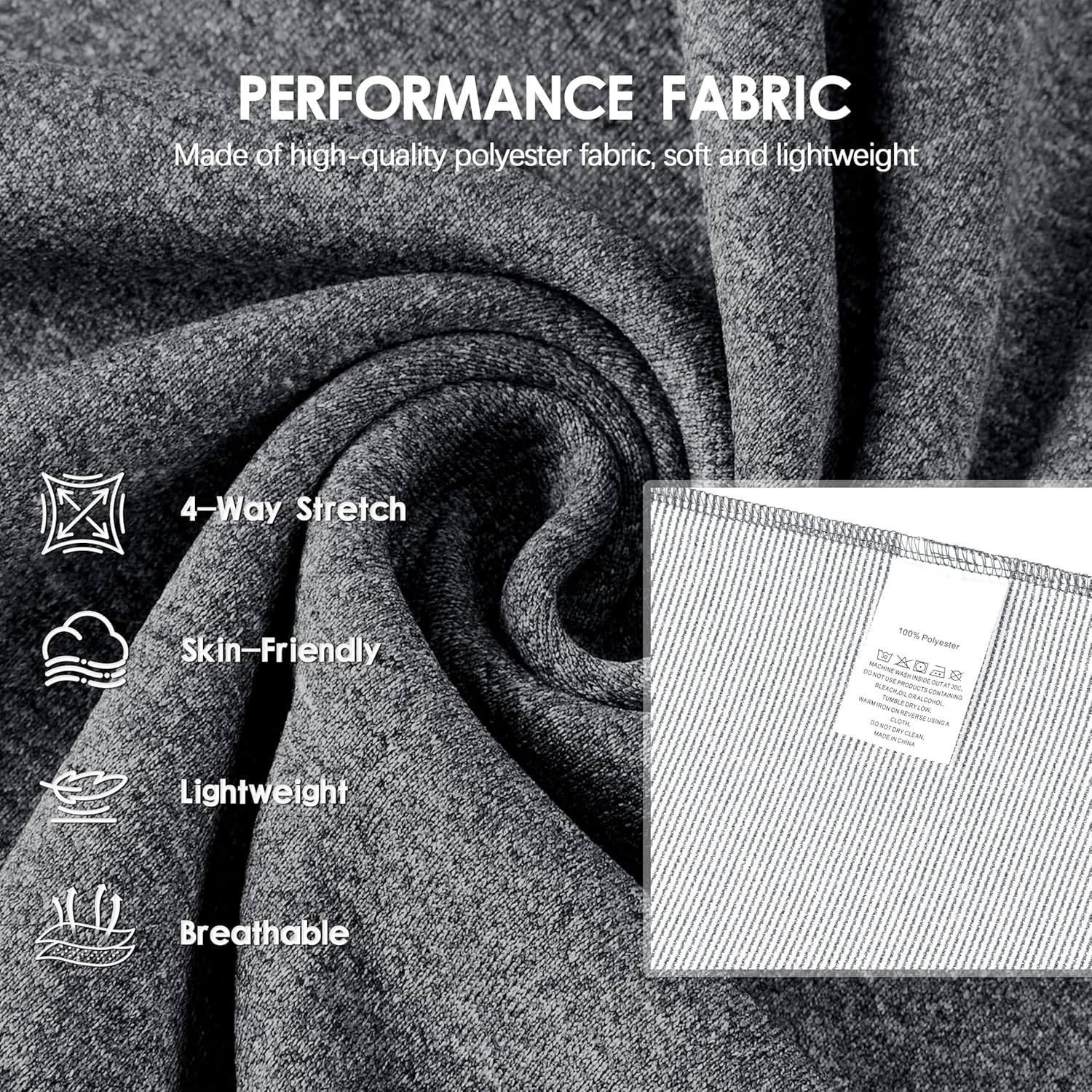 FT FENTENG Quarter Zip Golf Pullover Men Dry Fit Long Sleeve Moisture Wicking Mock Neck 1/4 Zip Pullover Mens Sweatshirts - Image 5