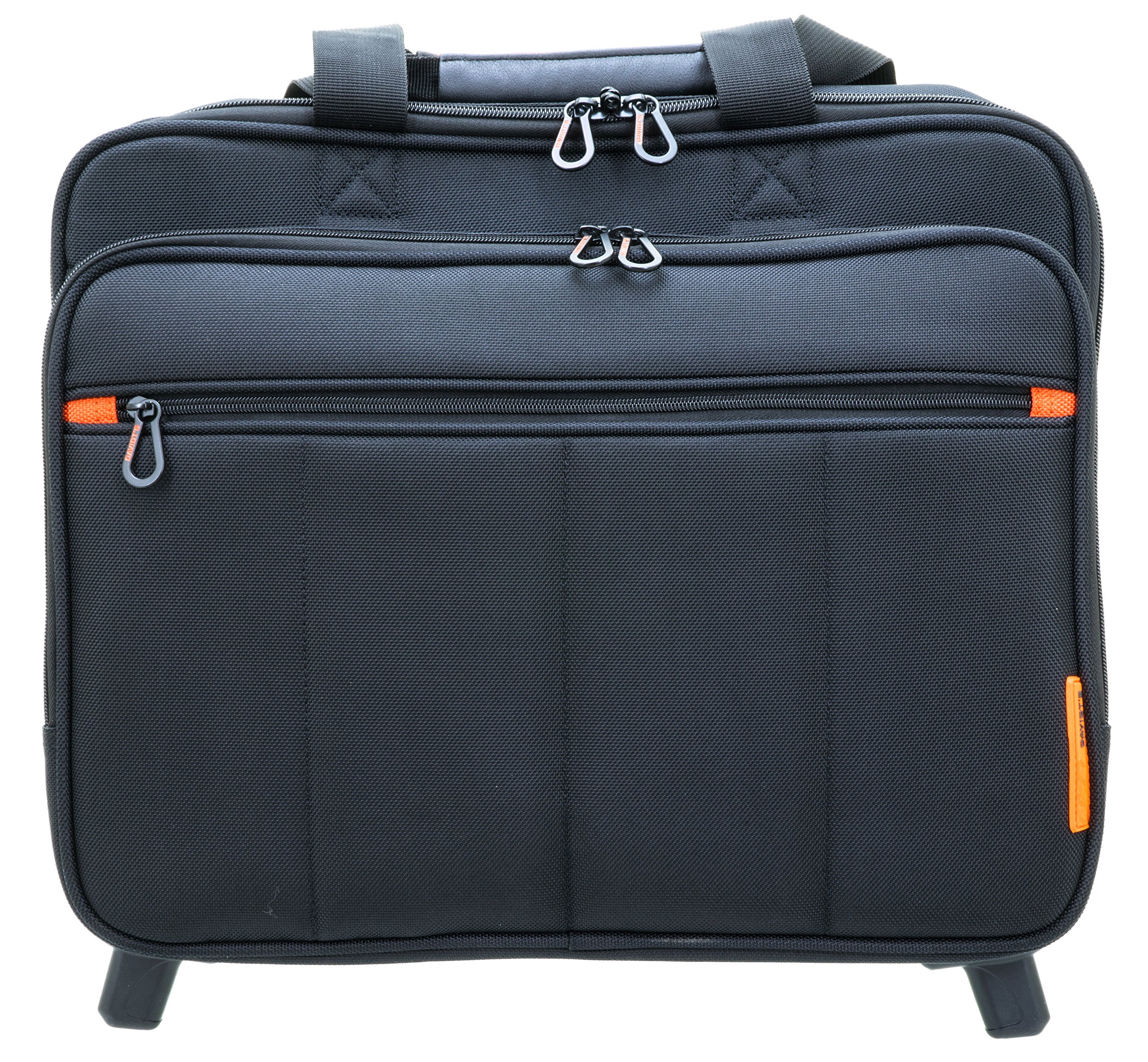 Pilotenkoffer Mit Rollen Multifunktions Tasche + Trolley The Davidt's Chase Laptopfach, Tabletfach, 1 Stück, Farbe: Schwarz, Hersteller, David´s, Handgepäcksgröße