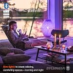 Sylvania Smart+ Bluetooth A19 Entièrement réglable en couleur 60W Ampoule Blanc Dimmable pour Alexa, Apple HomeKit et assistant Google - 1 Boîte (75627)