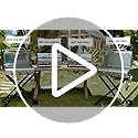 Tabletop Gas Grill 3 Burners, Stainless Steel Portable Propane Grill with Foldable Legs for Outdoor Patio Backyard Camping, Tailgating, RV Trip, Heavy Duty & 24000BTU, GS307