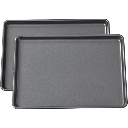Wilton Easy Layers Sheet Cake Pan, 2-Piece Set, Rectangle Steel Sheet Pan