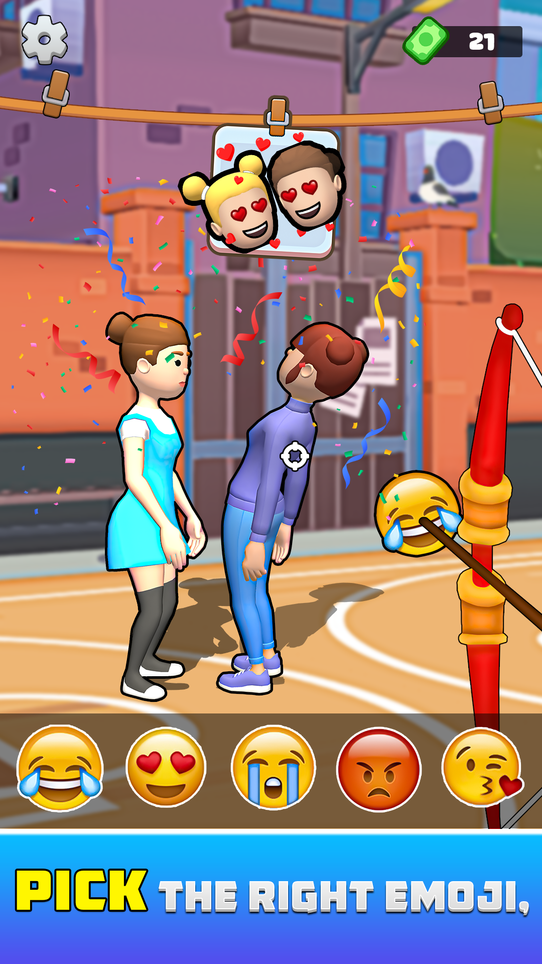Funny Slap tower Emoji Fighting Games: Perfect Archer bowmans journey ...