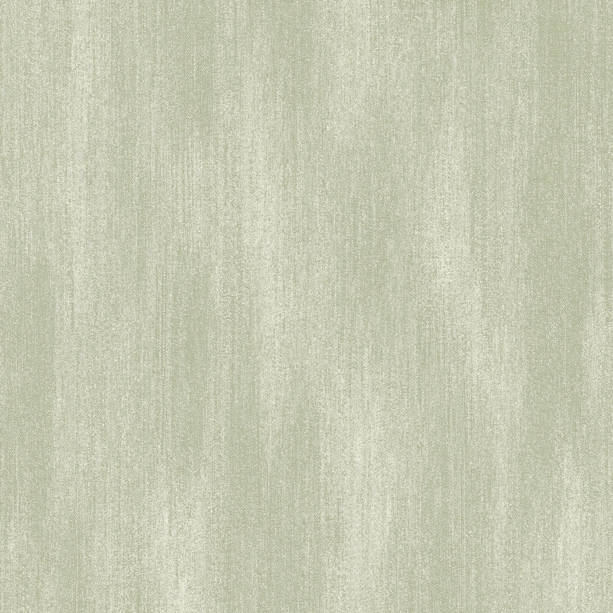 Grandeco Distressed Fabric Effect Plain Sage Green Wallpaper