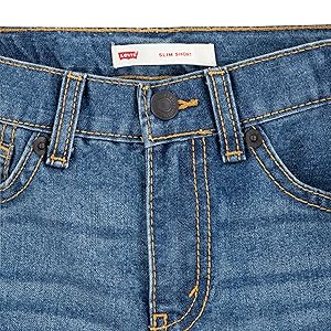 Levi's Boys' 511 Slim Fit Classic Denim Shorts