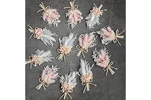 Sparkling Glitter Flower Bouquet (set of 12 mini dried flower bouquets)