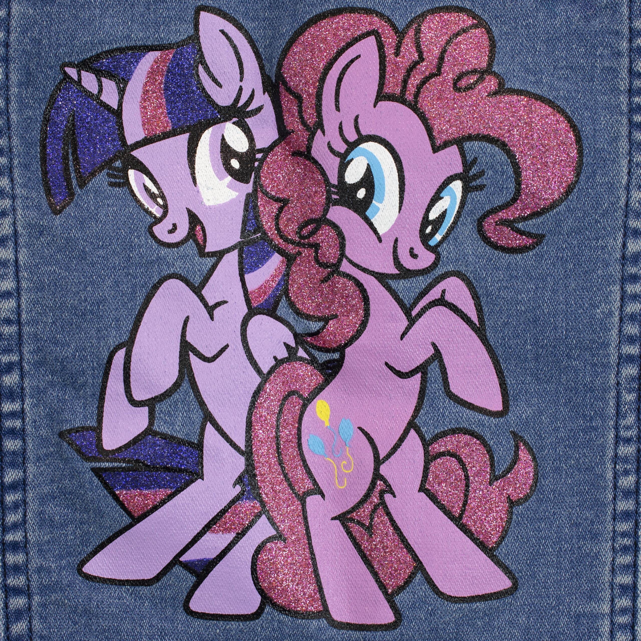 My Little Pony Chaqueta vaquera para Niñas Twilight Sparkle y Pinkie Pie Ropa de Exterior para Infantiles