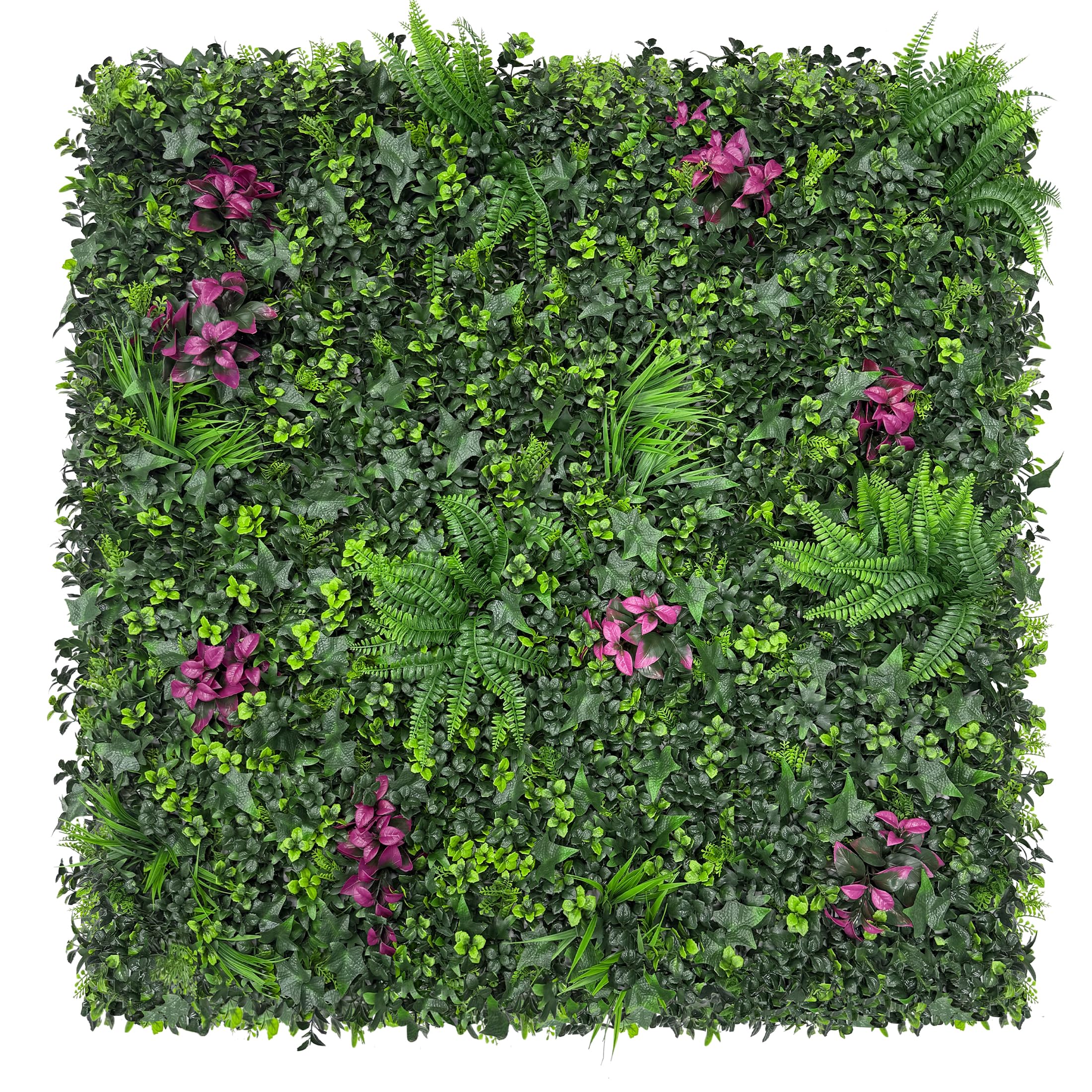 Photo 1 of DOPGIB Faux Greenery Grass Wall Boxwood Plant Panel - 20"x20" (16 Pieces)
