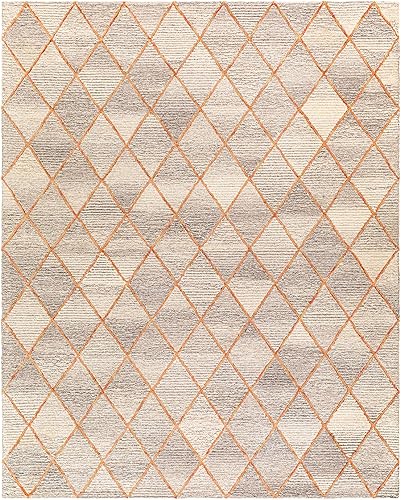 Miniatura 2 de MarkDay - Alfombras de área modernas Miette de 9 x 12 pulgadas color marrón oscuro color marrón amarillo y naranja para sala de estar dormitorio o