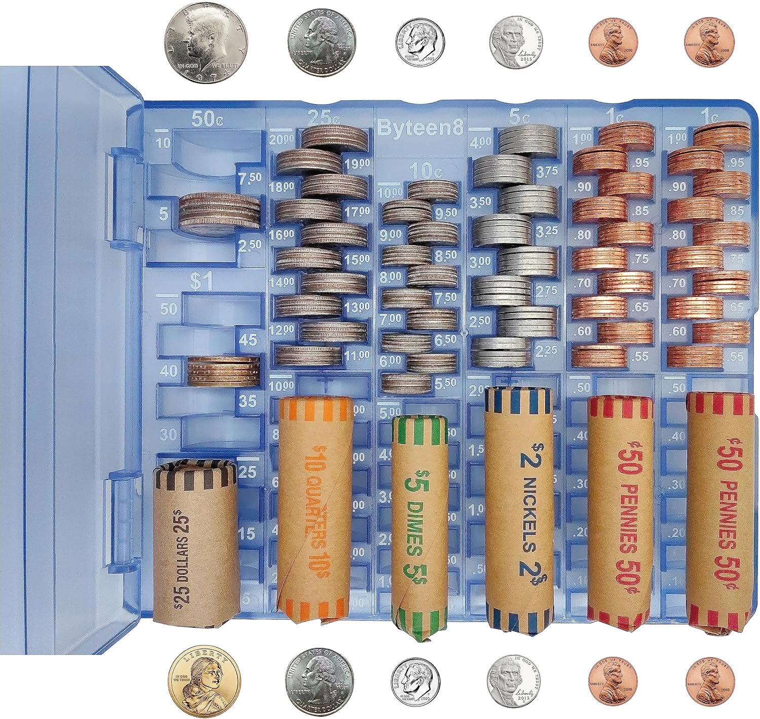 Byteen8 Coin Counter Coin Sorter｜Coin Counter Tray Coin