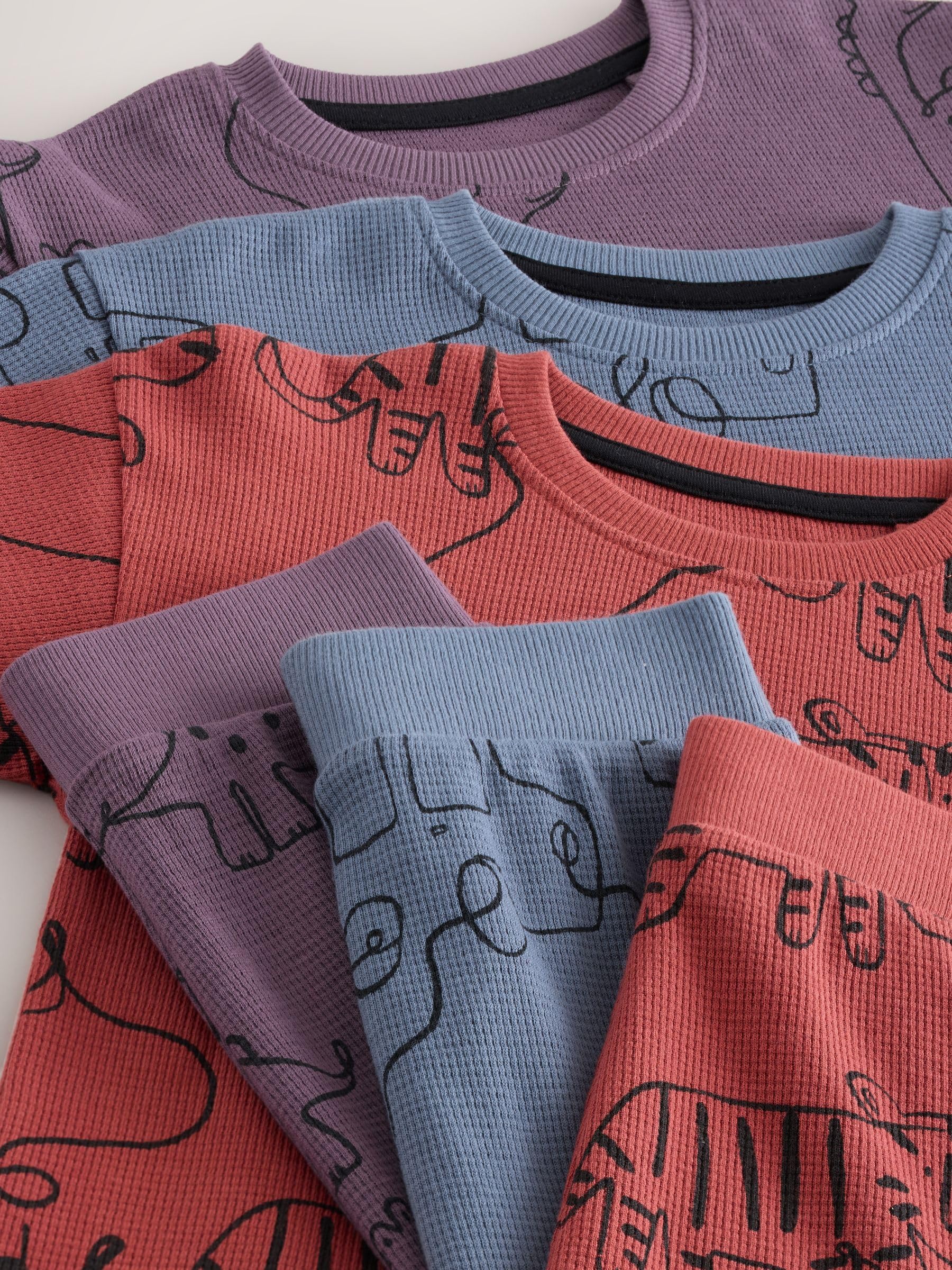 NEXT Jungen Schlafanzug in Oversized-Passform, 3er-Pack