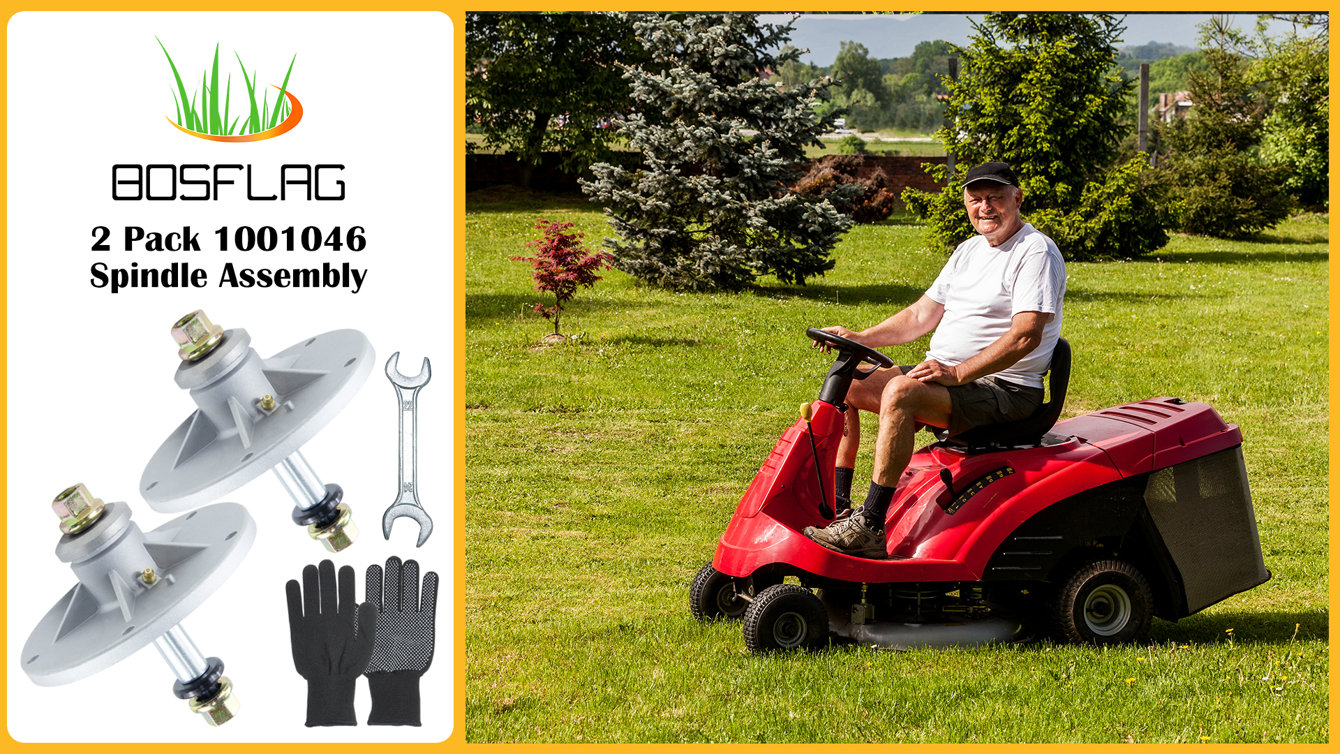 Amazon.com : BOSFLAG 2 Pack 1001046 Spindle Replaces Murray