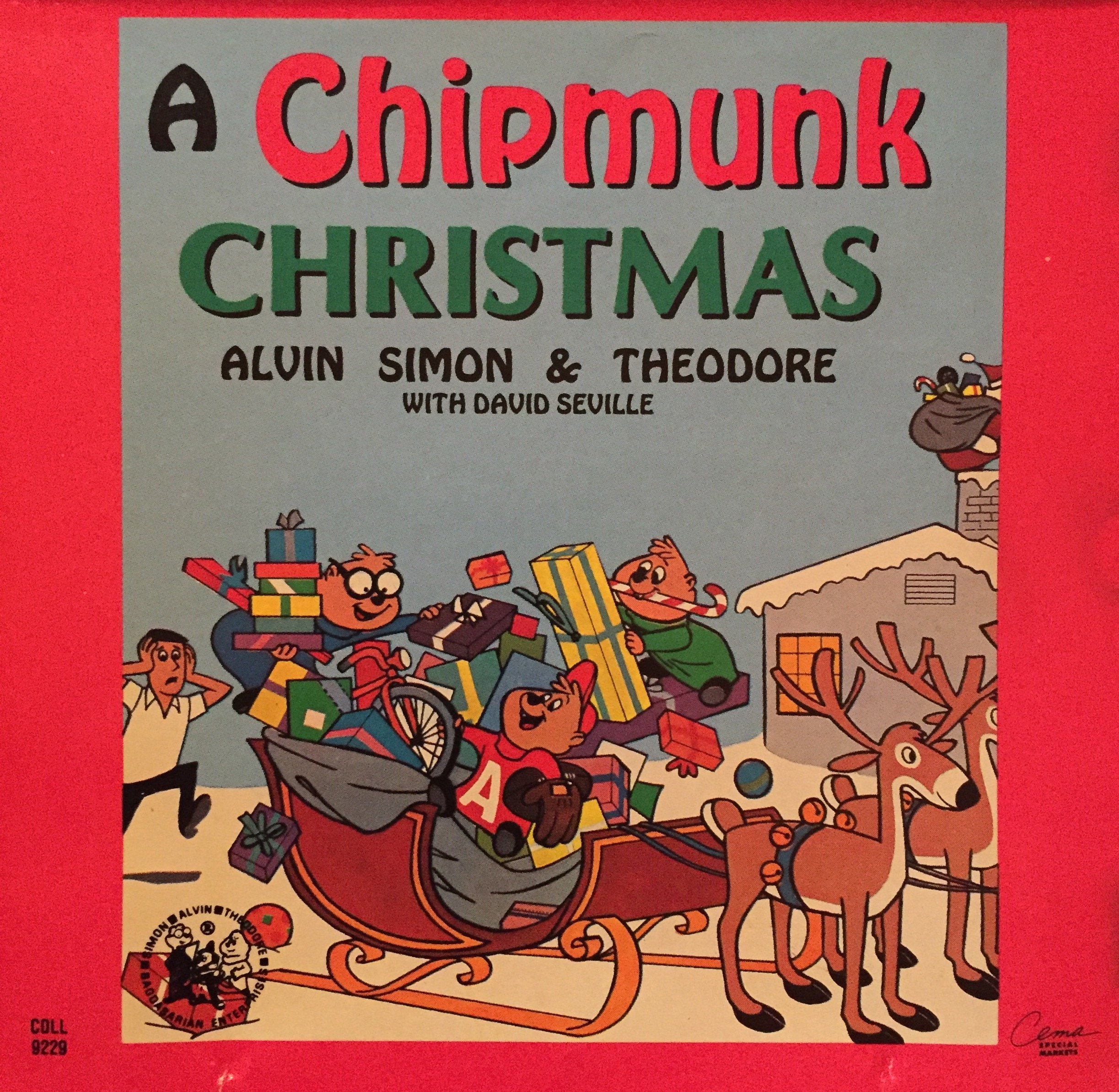 1991 A Chipmunk Christmas CD with Alvin, Simon, Theodore and David Seville