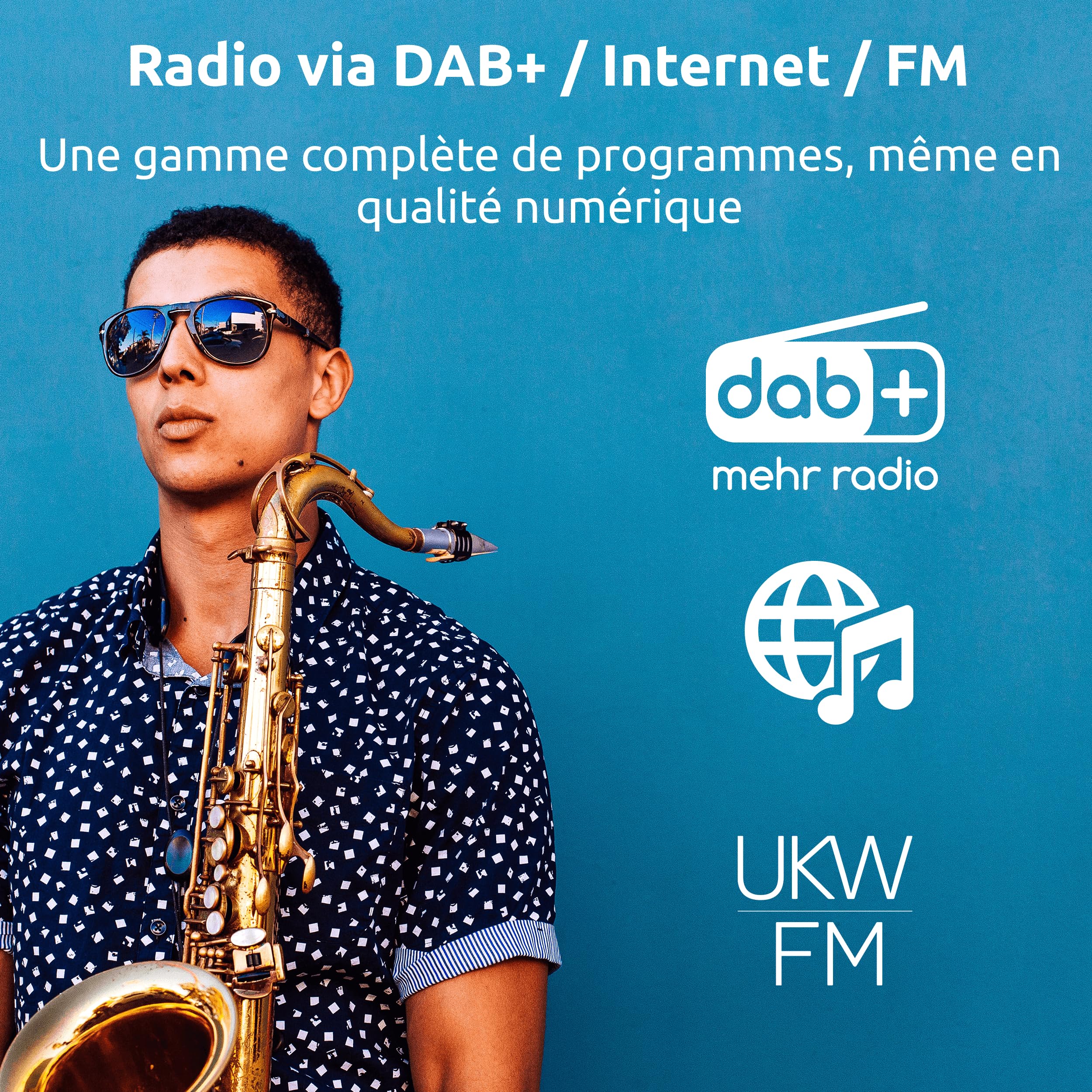 TechniSat DIGITRADIO 425 - Radio stéréo Dab+, Internet avec Lecteur CD