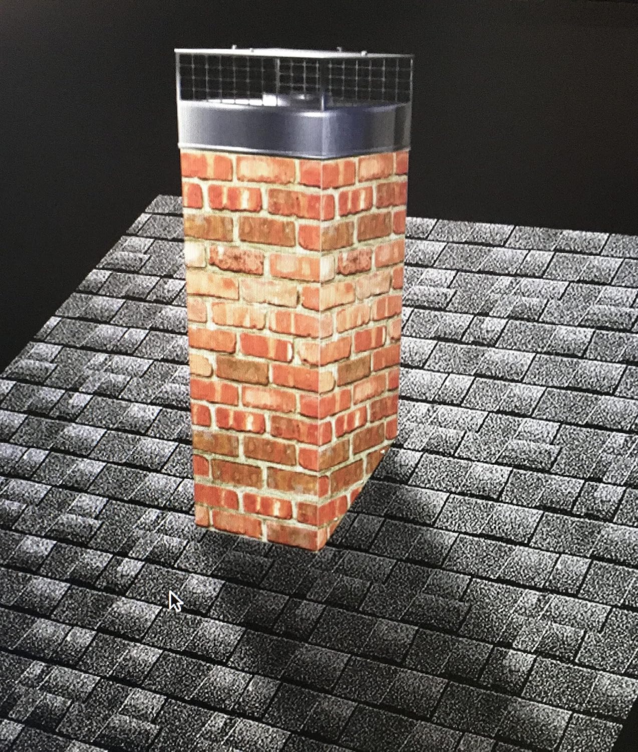 Red Brick 4 Chimney Housing Kit - 18" x 18" x 48" by American Chimney Supplies