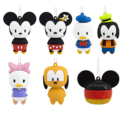 La Mejor comparativa de Bolas navidad Disney disponible en línea. 29 Hallmark Disney Mickey Mouse Mystery - Adornos navideños irrompibles, Juego de 2